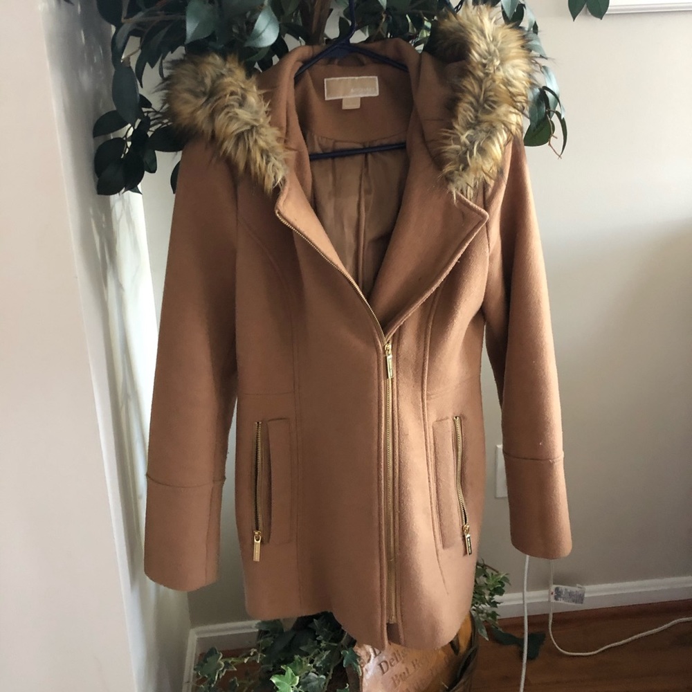 Michael Kors Camel Coat. Size 2
